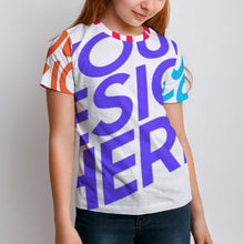 Lade das Bild in den Galerie-Viewer, Voll Druck Reiner Baumwolle Kinder T-Shirt ET mit Foto Design Motiv Text selbst gestalten und bedrucken