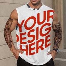 Lade das Bild in den Galerie-Viewer, Multi-Image-Druck Männer / Herren Tanktop Ärmelloses T-Shirt A66K mit Fotos Muster Text Logo selbst gestalten und bedrucken