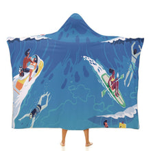 Lade das Bild in den Galerie-Viewer, Kapuzendecke Bedrucken | Wearable Blanket | Arktis-Fleece & HD-Druck