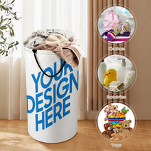 Lade das Bild in den Galerie-Viewer, Wäschekorb Spielzeug Aufbewahrungsbox Wäschesammler Groß Aufbewahrungskorb Kinderzimmer D 40 x H 69 CM mit Foto Design Motiv Text selbst gestalten und bedrucken