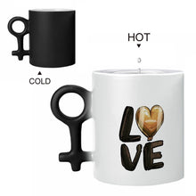 Lade das Bild in den Galerie-Viewer, Personalisierte Pärchenbeche mit Foto Paar Tasse mit Namen