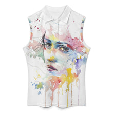 Lade das Bild in den Galerie-Viewer, Damen Polo-Shirt ärmellos | personalisieren & bedrucken