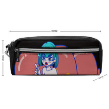 Lade das Bild in den Galerie-Viewer, Leder Mäppchen personalisiert | Doppelfach Etui (Litschi-Optik)