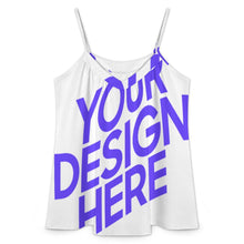 Lade das Bild in den Galerie-Viewer, Einzelbild-Design Damen / Frauen Spaghetti Top A69K mit Foto Text selbst gestalten und bedrucken (Simple Design)