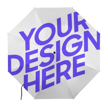 Lade das Bild in den Galerie-Viewer, Y08 2-fach faltbarer automatischer Golfschirm (innen schwarz geklebt/außen bedruckt) mit Fotos Muster Text Logo selbst gestalten und bedrucken