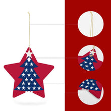 Lade das Bild in den Galerie-Viewer, Personalisierbarer Weihnachtsstern aus Keramik | Dein Wunsch als Foto-Anhänger