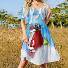 Lade das Bild in den Galerie-Viewer, Personalisiertes A-Linien Kleid | Sommerkleid mit Foto gestalten