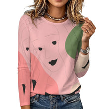 Lade das Bild in den Galerie-Viewer, Langarmshirt Damen mit Rundhalsausschnitt – individuell bedruckbar