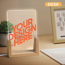 Lade das Bild in den Galerie-Viewer, Nachtlicht aus Acryl (bunter schräger Einstecksockel) selbst gestalten und bedrucken