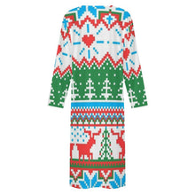Lade das Bild in den Galerie-Viewer, Personalisierter Kaftan | Langes V-Ausschnitt Kleid selbst gestalten