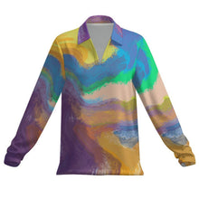 Lade das Bild in den Galerie-Viewer, Personalisierbares Damen Langarm Polo-Shirt mit UV-Schutz 50+