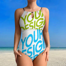 Lade das Bild in den Galerie-Viewer, Multi-Image-Design 2025 /2024 Damen / Frauen Einteiliger Badeanzug SDS2004 mit Foto selbst gestalten und bedrucken