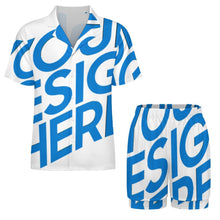 Lade das Bild in den Galerie-Viewer, Damen / Frauen Kurze Schlafanzug Shorty Pyjama Set LM093 mit Foto Design Motiv Text selbst gestalten und bedrucken