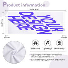 Lade das Bild in den Galerie-Viewer, Schal mit Fransen mit Foto Text selbst gestalten und bedrucken