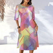 Lade das Bild in den Galerie-Viewer, Langes Kleid selbst gestalten | Personalisiertes Maxikleid mit Foto