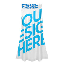 Lade das Bild in den Galerie-Viewer, Multi-Image-Design Damen / Frauen Langer Rock mit hoher Taille GM mit Foto Design Motiv Text selbst gestalten und bedrucken (Simple Design)