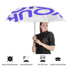 Lade das Bild in den Galerie-Viewer, Y08 2-fach faltbarer automatischer Golfschirm (innen schwarz geklebt/außen bedruckt) mit Fotos Muster Text Logo selbst gestalten und bedrucken