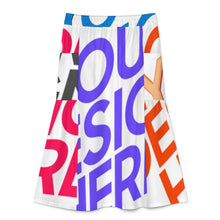 Lade das Bild in den Galerie-Viewer, Multi-Image-Druck Damen / Frauen Halblanger Rock B13Q mit Foto Design Motiv Text selbst gestalten und bedrucken (Simple Design)