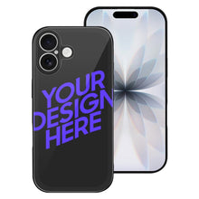 Lade das Bild in den Galerie-Viewer, Handyhülle Smartphone-Hülle Glas für Apple iPhone 17/iPhone 17 Air/iPhone 17 Pro/iPhone 17 Pro Max mit Foto Design Motiv Text selbst gestalten und bedrucken