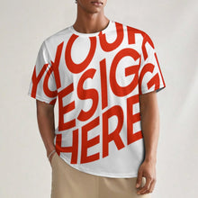 Lade das Bild in den Galerie-Viewer, Einzelbilddruck Damen / Herren T-Shirt mit Volldruck NT mit Foto Design Motiv Text selbst gestalten und bedrucken (Simple Design)