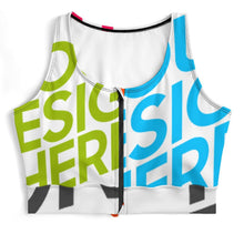 Lade das Bild in den Galerie-Viewer, Multi-Image-Druck Sport Yoga Reißverschluss Bra Top Damen / Frauen SDS2007 selbst gestalten und bedrucken