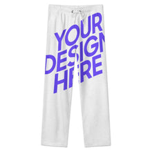 Lade das Bild in den Galerie-Viewer, Damen / Frauen Plüschiger lockerer Zuhause Pyjamahose LM218 (Vorder und Rückenteil gestaltbar) mit Foto Design Motiv Text selbst gestalten und bedrucken