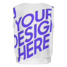Lade das Bild in den Galerie-Viewer, Damen / Frauen Pullover Ärmellose Strickjacke LM562 mit Fotos Muster Text Logo selbst gestalten und bedrucken