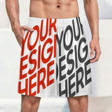 Lade das Bild in den Galerie-Viewer, Multi-Image-Design Herren / Männer Eisseide Schlafhose Kurz Pyjamashorts Mix & Relax LM012 mit Foto Design Motiv Text selbst gestalten und bedrucken