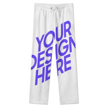 Lade das Bild in den Galerie-Viewer, Herren / Männer Plüschiger lockerer Zuhause Pyjamahose LM217 (Vorder und Rückenteil gestaltbar) mit Foto Design Motiv Text selbst gestalten und bedrucken