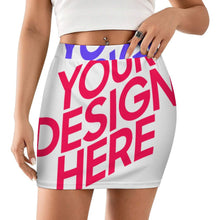 Lade das Bild in den Galerie-Viewer, Multi-Image-Design Minirock LM243 für Damen / Frauen mit Foto Text selbst gestalten und bedrucken