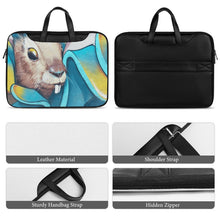 Lade das Bild in den Galerie-Viewer, Laptoptasche aus Leder personalisieren | Firmengeschenk mit Logo