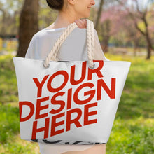 Lade das Bild in den Galerie-Viewer, Multi-Image-Design Hanfseil Tragetasche mit großem Fassungsvermögen XB0601066 mit Foto selbst gestalten und bedrucken