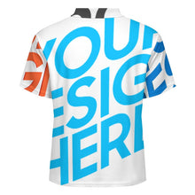 Lade das Bild in den Galerie-Viewer, Multi-Image-Druck Damen / Frauen POLO Shirt mit gerader Schulter und Knopfleiste LTPL22 mit Fotos Muster Text Logo selbst gestalten und bedrucken