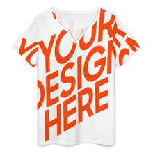 Lade das Bild in den Galerie-Viewer, Einzelbild-Design Damen / Frauen Kurzarm T-Shirt YXV mit Foto Design Motiv Text selbst gestalten und bedrucken (Simple Design)
