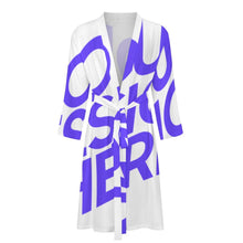 Lade das Bild in den Galerie-Viewer, Einzelbild-Design Bademantel Herren/Männer Morgenmantel Schlafmantel LM003 mit Foto Design Motiv Text selbst gestalten und bedrucken