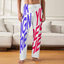 Lade das Bild in den Galerie-Viewer, Multi-Image-Design Herren Männer Lockerer Pyjamas Schlafanzug LM071 mit Foto Design Motiv Text selbst gestalten und bedrucken