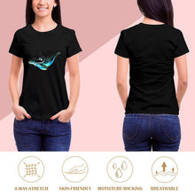 Lade das Bild in den Galerie-Viewer, Damen T-Shirt Bedrucken | 100% Baumwolle | HD-Direktdruck (DTG)
