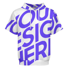 Lade das Bild in den Galerie-Viewer, Unisex Kurzarm Hoodie LM250 mit Foto Design Motiv Text selbst gestalten und bedrucken