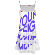 Lade das Bild in den Galerie-Viewer, Multi-Image-Druck Damen / Frauen Unterkleid mit Spitzenbesatz SDS2520 mit Fotos Muster Text Logo selbst gestalten und bedrucken