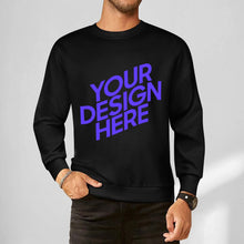 Lade das Bild in den Galerie-Viewer, 100% Baumwolle Vorder- und Hinterseite-Druck Herren Damen Unisex Langarm Sweatshirt Pullover Shirt Verschiedne Farben mit Foto Design Motiv Text selbst gestalten und bedrucken
