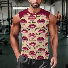 Lade das Bild in den Galerie-Viewer, Personalisierbares Muskelshirt im Raglan-Design – Ärmelloses Tank Top
