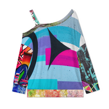 Lade das Bild in den Galerie-Viewer, Multi-Image-Design Sweatshirt mit schrägem Kragen und überschnittenen Schultern für Damen / Frauen T-Shirt A11L mit Foto Design Motiv Text selbst gestalten und bedrucken (Simple Design)