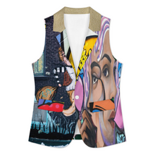 Lade das Bild in den Galerie-Viewer, Multi-Image-Design Damen / Frauen Anzugweste A22K mit Foto Design Motiv Text selbst gestalten und bedrucken (Simple Design)