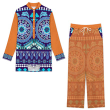 Lade das Bild in den Galerie-Viewer, Einzelbilddruck Herren / Männer Set im indischen Stil Hauskleidung A42TZ mit Fotos Muster Text Logo selbst gestalten und bedrucken