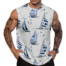 Lade das Bild in den Galerie-Viewer, Einzelbilddruck Männer / Herren Tanktop Ärmelloses T-Shirt A66K mit Fotos Muster Text Logo selbst gestalten und bedrucken