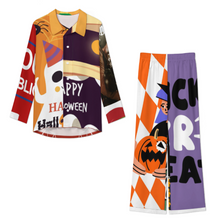 Lade das Bild in den Galerie-Viewer, Multi-Image-Druck Damen / Frauen Langärmliger Anzug A73TZ mit Foto Design Motiv Text selbst gestalten und bedrucken