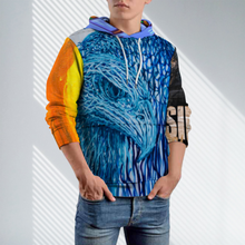 Lade das Bild in den Galerie-Viewer, Multi-Image-Design Loses Taschenloses All-Print-Sweatshirt AMZ für Unisex mit Foto Design Motiv Text selbst gestalten und bedrucken