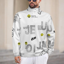 Lade das Bild in den Galerie-Viewer, Unisex Sweatshirt mit langen Ärmeln und Stehkragen mit Foto Design Motiv Text selbst gestalten und bedrucken