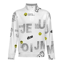 Lade das Bild in den Galerie-Viewer, Unisex Sweatshirt mit langen Ärmeln und Stehkragen mit Foto Design Motiv Text selbst gestalten und bedrucken