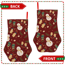 Lade das Bild in den Galerie-Viewer, All Print Weihnachtsstrümpfe in Hundepfotenform mit Foto Design Motiv Text selbst gestalten und bedrucken